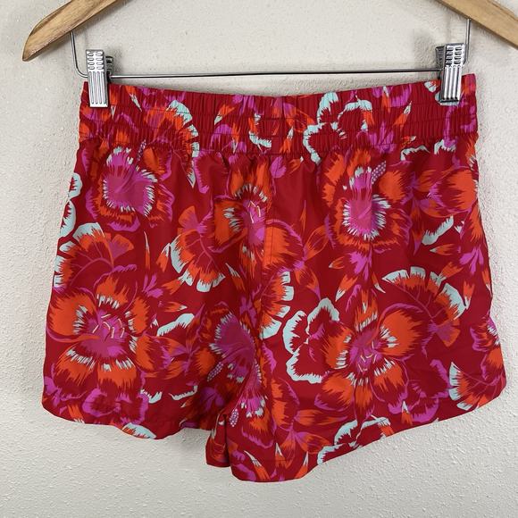 Adidas X Farm Rio Pink Floral 3” Athletic Shorts Womens S Small - Picture 4 of 6